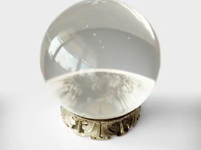 Ornate Crystal Ball 3D model