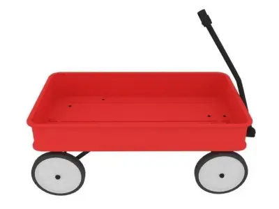 Toy Wagon 3D model