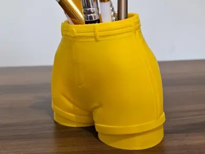 Womens Shorts Flower Pot  -Stylish STL for 3D Printing 3D print model