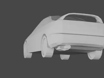 1998 Honda Integra Acura Integra Low-poly 3D model