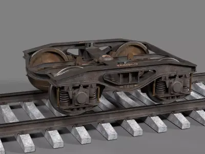 Railway Bogie 3D model