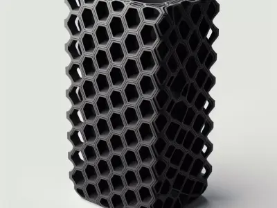 Voronoi Style Vase 3D Printable Model 3D print model