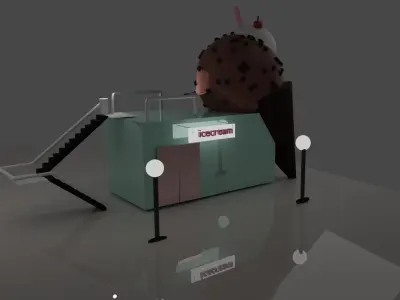 icecreamshop ice cream shop 3D model