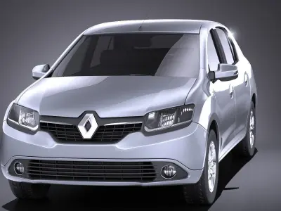 Renault Symbol 2015 VRAY 3D model