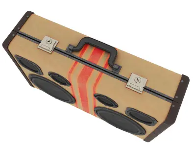 Boombox Audio Player 3D model