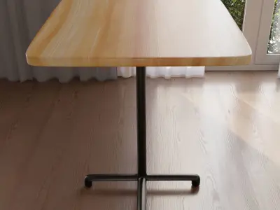 Ikea Table Replica Low-poly 3D model