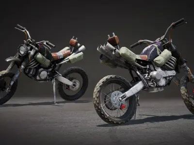 Last Guns - Doomsday Bike Low-poly 3D model