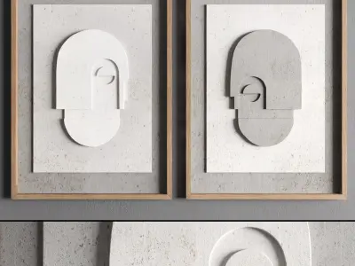 arch frame 01 Low-poly 3D model