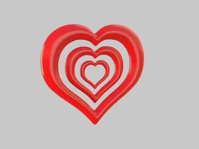 Heart icon v 07 3D model