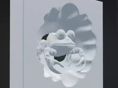 Aquarium Crab 3D Model Realistic Decorative Creature Free 3D print model