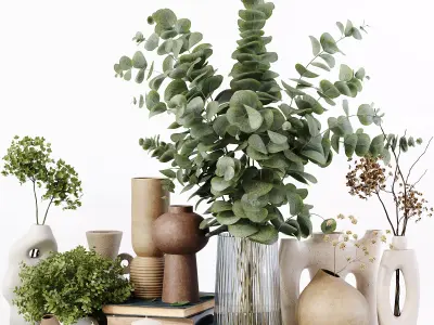 Decorative Set 170 Low-poly 3D model