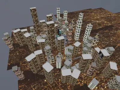 World for VRC City 3D model