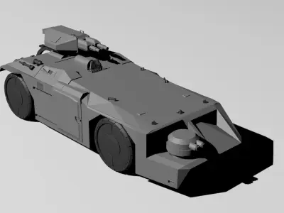 M577 APC USCM Armored Personnel Carrier 3D print model