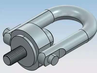 M16 hoist ring 3D print model