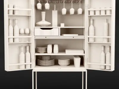 Harper campaign bar open 3D model