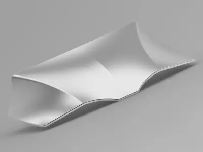 Steel Car Bonnet 3D print model