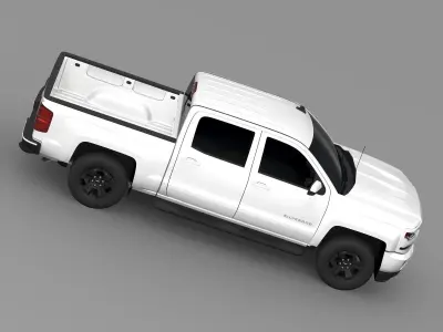 Chevrolet Silverado LT Z71 Crew Cab GMTK2 Short Box 2016 3D model
