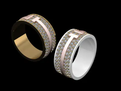  Tiffany T Ring  3D print model