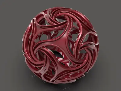 spheregap abstract ring 3D print model