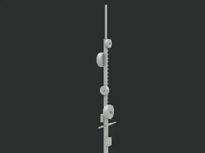 Sci-Fi Antenna Set Low-poly 3D model