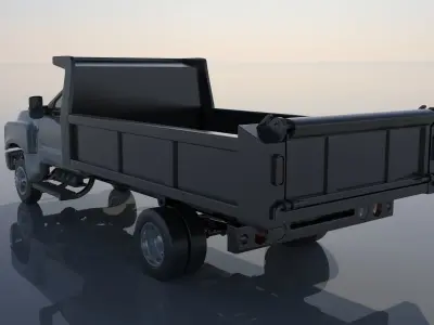 Chevrolet Silverado 5500 Dump Truck 3D print model