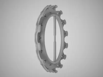 Arrow Pattern Buckle 3D print model