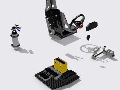 PRO MOD 9 PIECE INTERIOR SET 3D print model