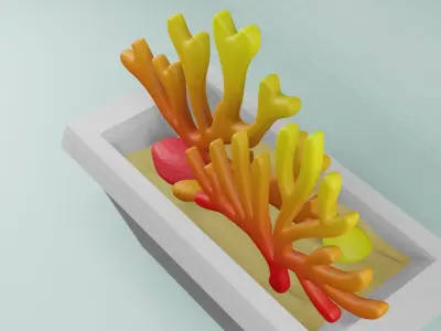 Coral show piece Free 3D model