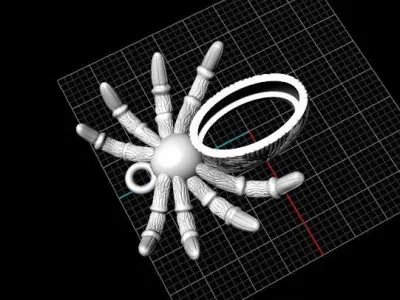 pendant spider 3D print model
