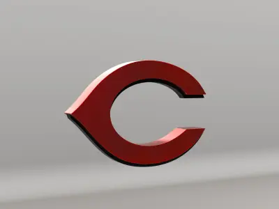 MLB Cincinnati Reds V2 Team Logo 3D model