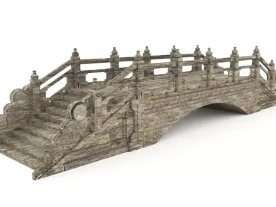 Stone Bridge 3D model