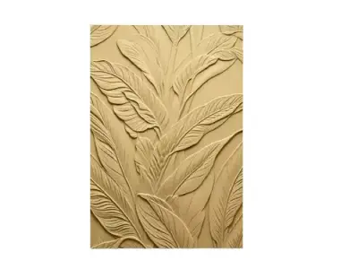 modern panel wall decor set relief stl mural CNC 252 3D model