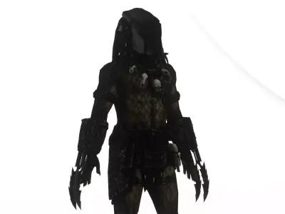 Predator Spartan Armored Sci Fi Warrior 3D Model Low-poly 3D model