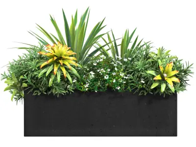 Window and Balcony Flower Box Planters Pot 3D model
