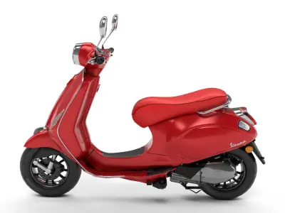 Vespa Low-poly 3D model