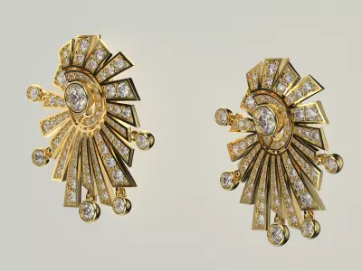 Solenil Mademoiselle earring  3D print model