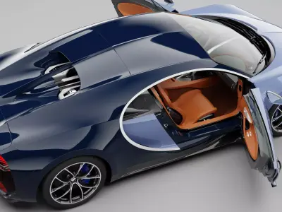 Bugatti Chiron 2017 3D model