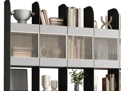 Workplace - Home offfice set - office furniture 23 Low-poly 3D model