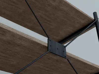 Shelving VANDBORG 3 Jysk Low-poly 3D model