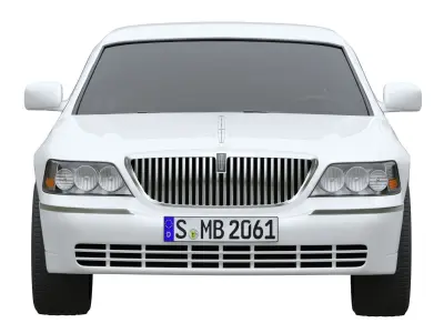 Lincoln Town Car limousine 3D model