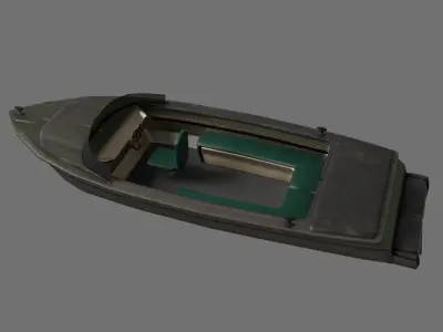 Super Boat  Low-poly 3D model