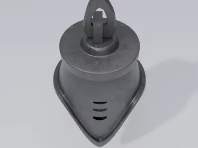 Industrial Hanging Lamp Low Poly 3D Model Low-poly 3D model