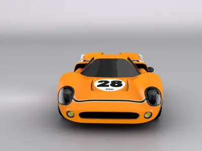 Le Mans Classic Sport Car 3D model
