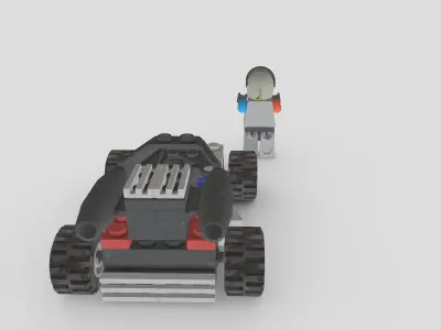 Rocket Racer from Lego Racers 1999 game Free low-poly 3D model