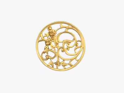 Classic decor ornament 206 3D model