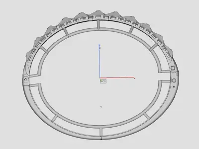 Bracelet jewellery 3d wax resine projet model 3D 8 3D print model