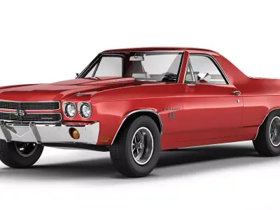 Chevrolet El Camino SS 454 1970 3D model