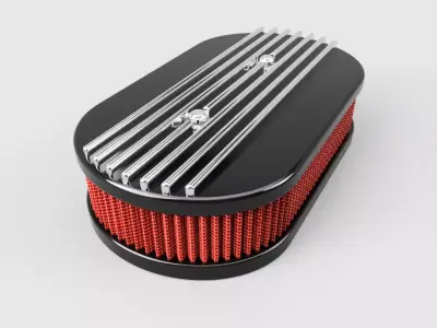 3d printable classic air cleaner hi-poly 3D print model