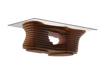 Parametric coffee table 11 3D model