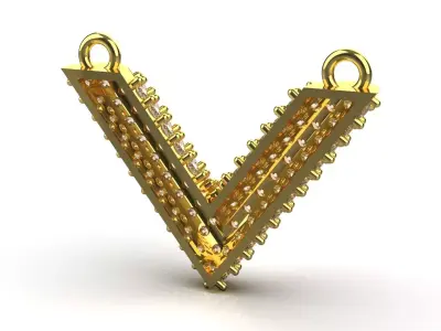 STL 3dm Pendant Brilliant Dance of Diamonds jp0211 3D print model